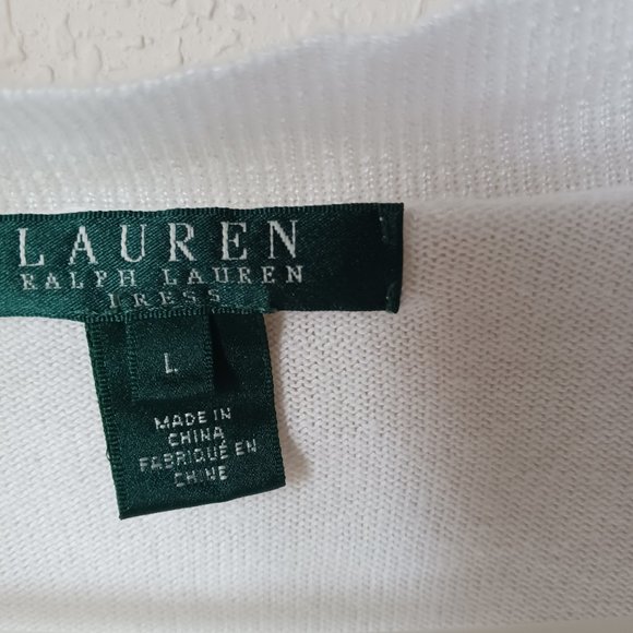Lauren Ralph Lauren Short sleeve open-front cardigan. - Picture 4 of 6